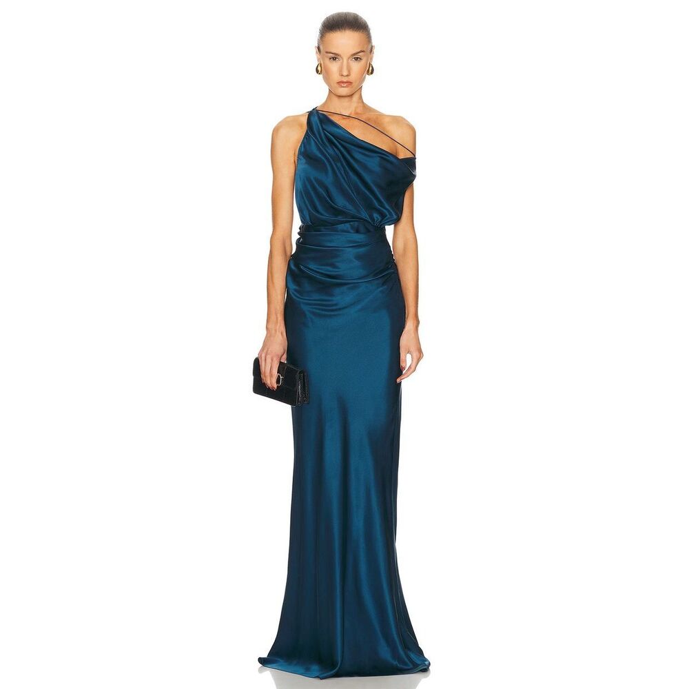 THE SEI Strapped Off‎ Shoulder Gown in Marine Size 2 MSRP: $1,230